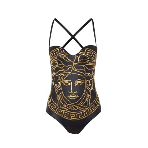 versace swimsuit black|versace swimsuit women.